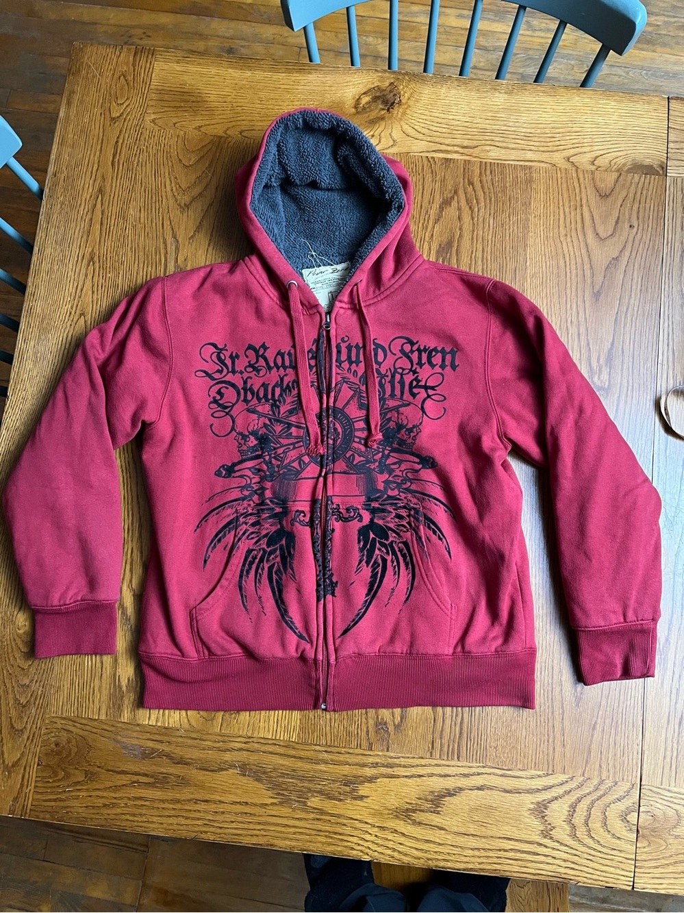 Point Zero thick fleece-lined full zip hoodie